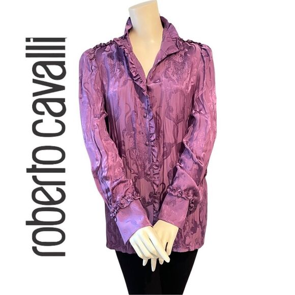 Roberto Cavalli Blouse Size IT 46 / US 10 - Picture 1 of 8